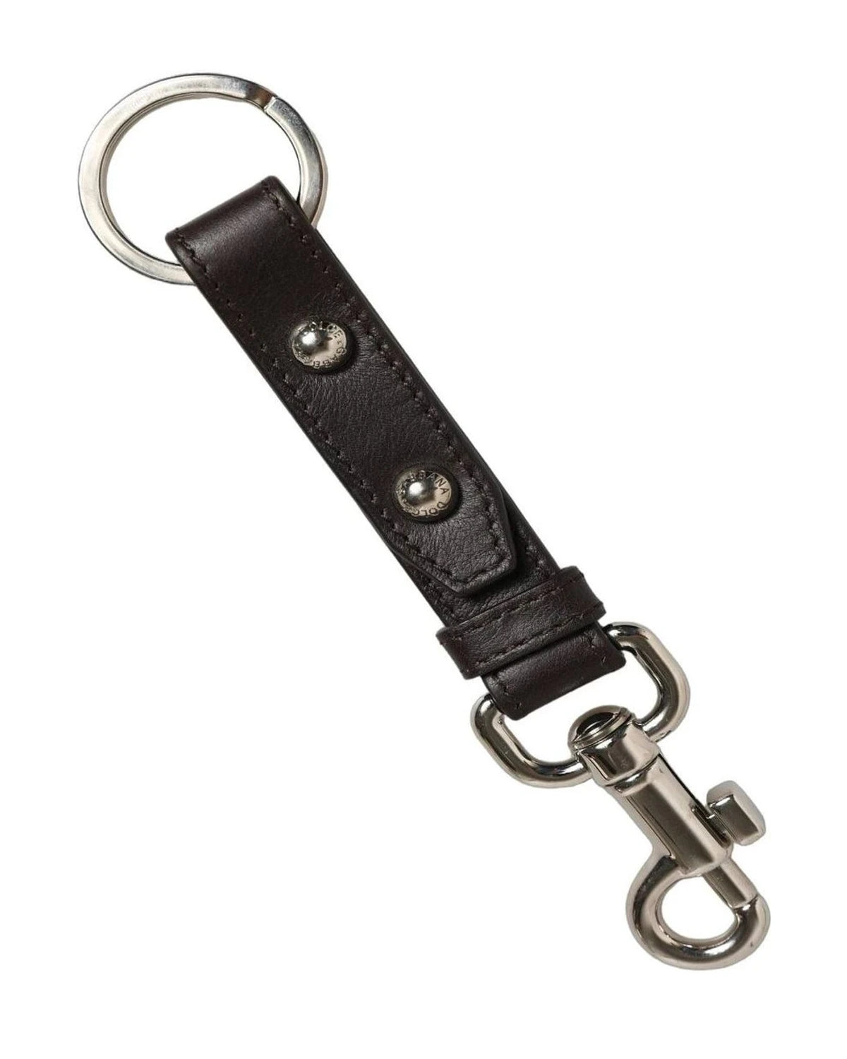 Dolce & Gabbana Keychain in black, Leather — view 2