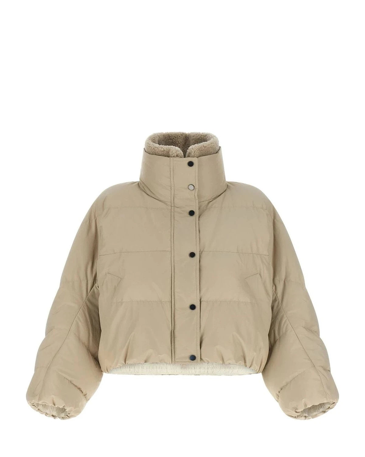 Brunello Cucinelli Puffer Jacket in beige, Cotton