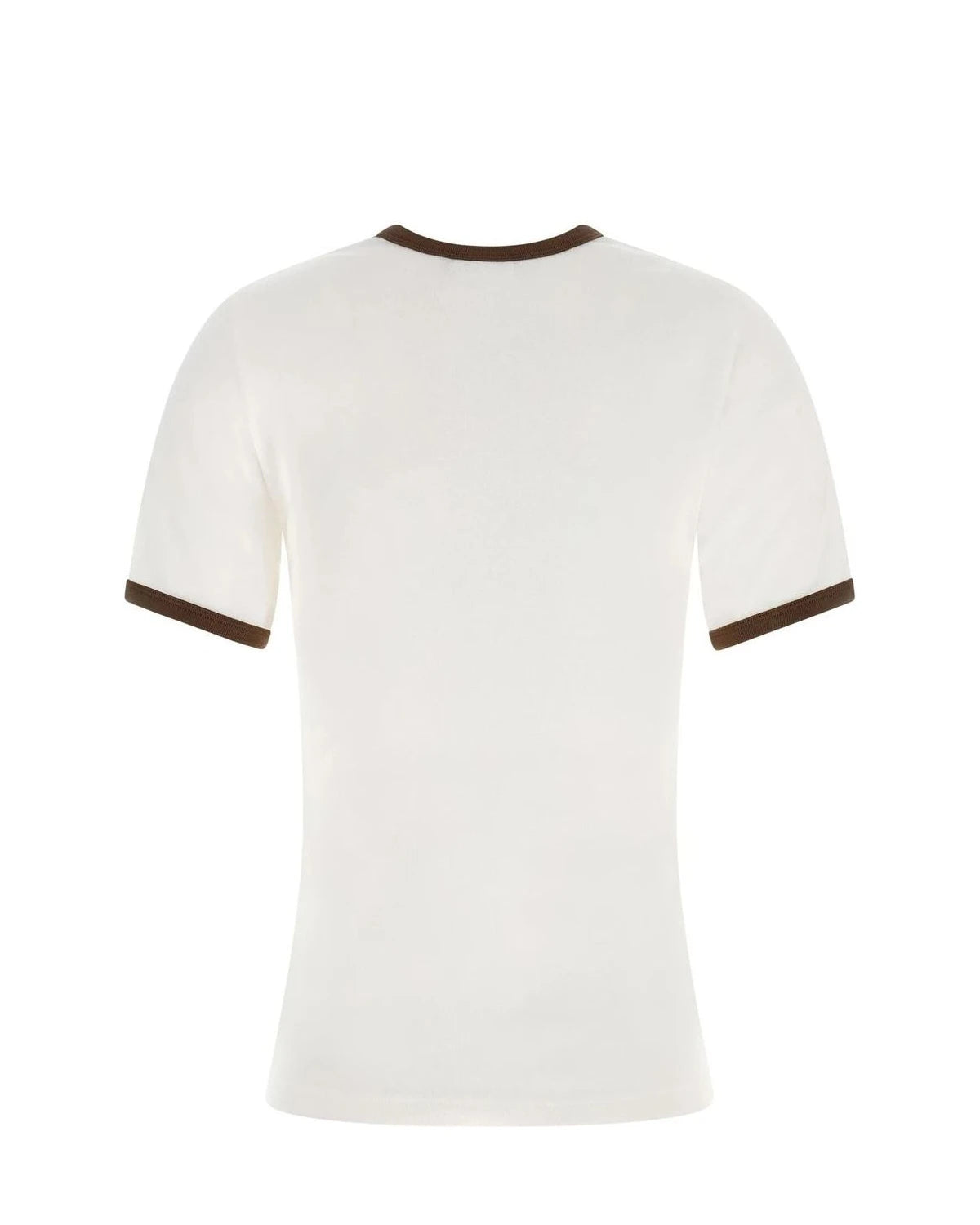 Courrèges T-Shirt in brown, Cotton — view 2