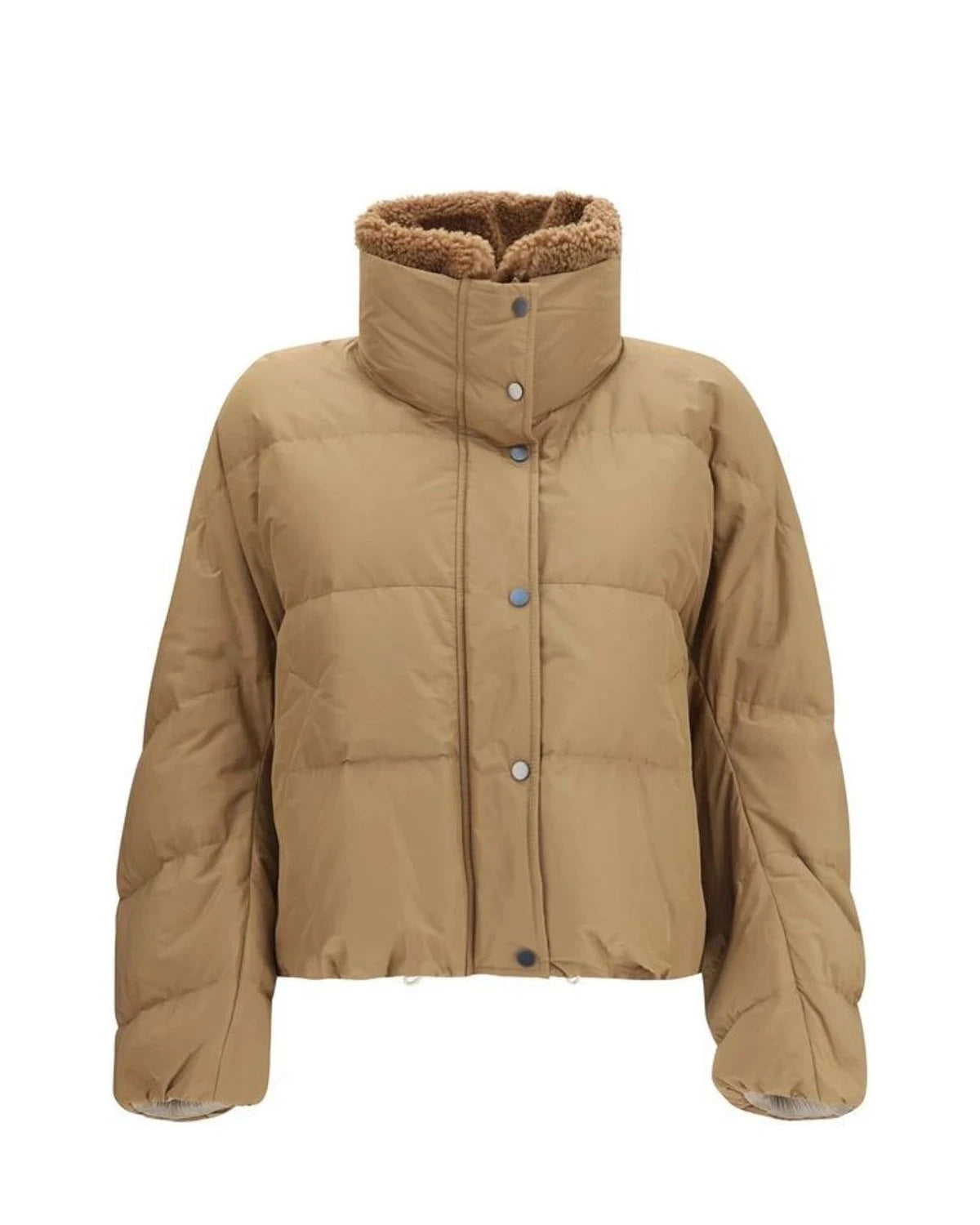 Brunello Cucinelli Puffer Jacket in beige, Cotton