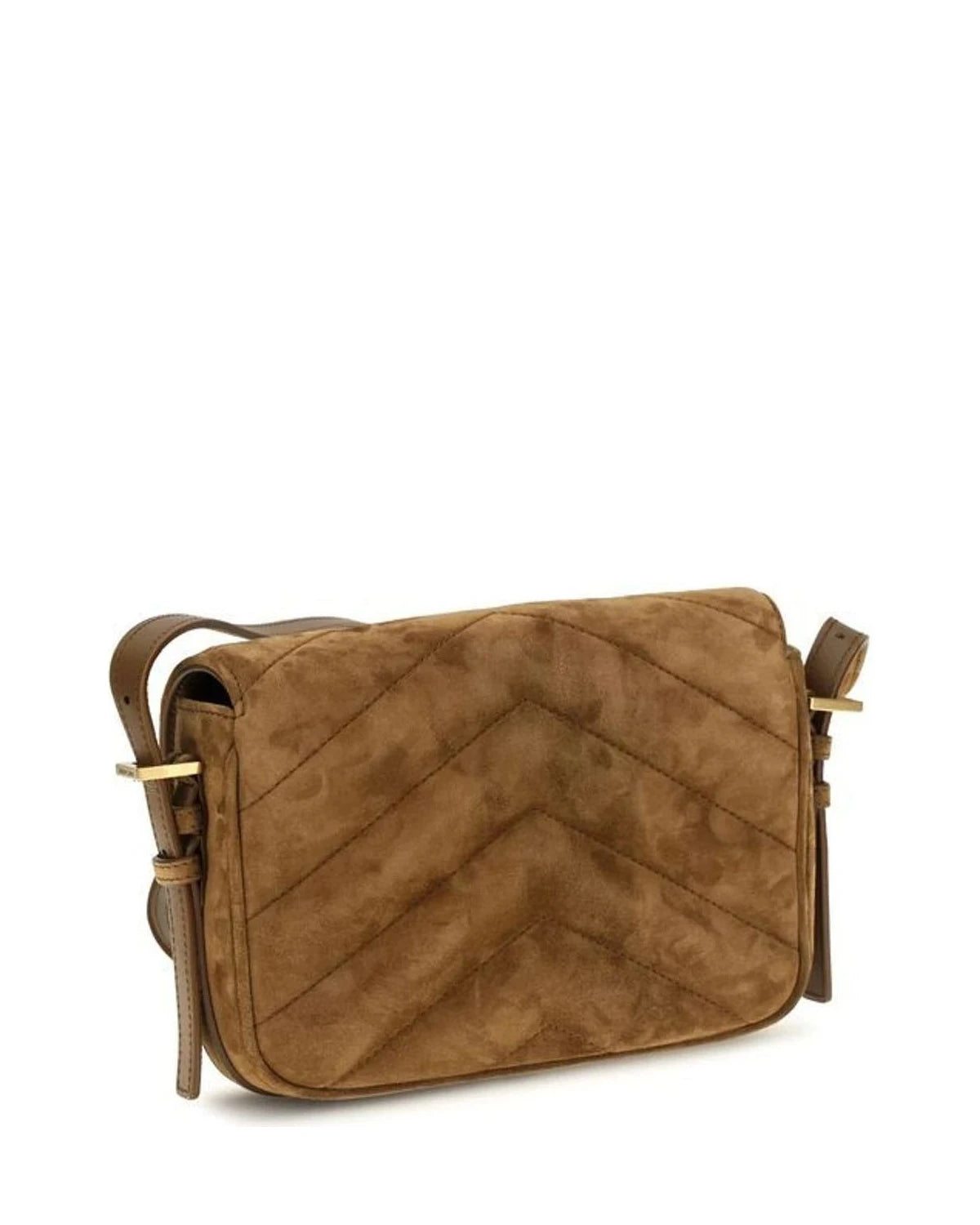 Saint Laurent Cross Body Bag in brown, Suede β view 3