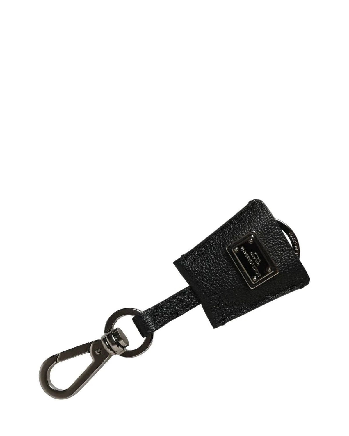 Dolce & Gabbana Keychain in black, Leather Attachment — view 5