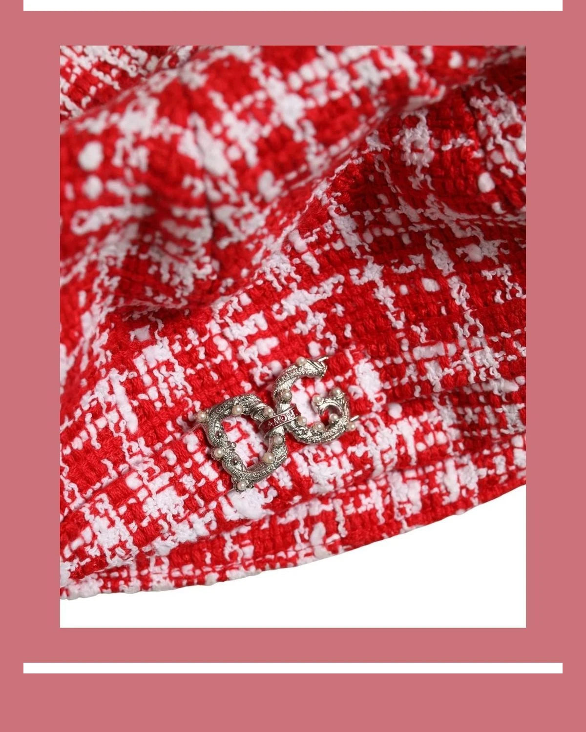 Dolce & Gabbana Winter Hat in red, Cotton โ view 8