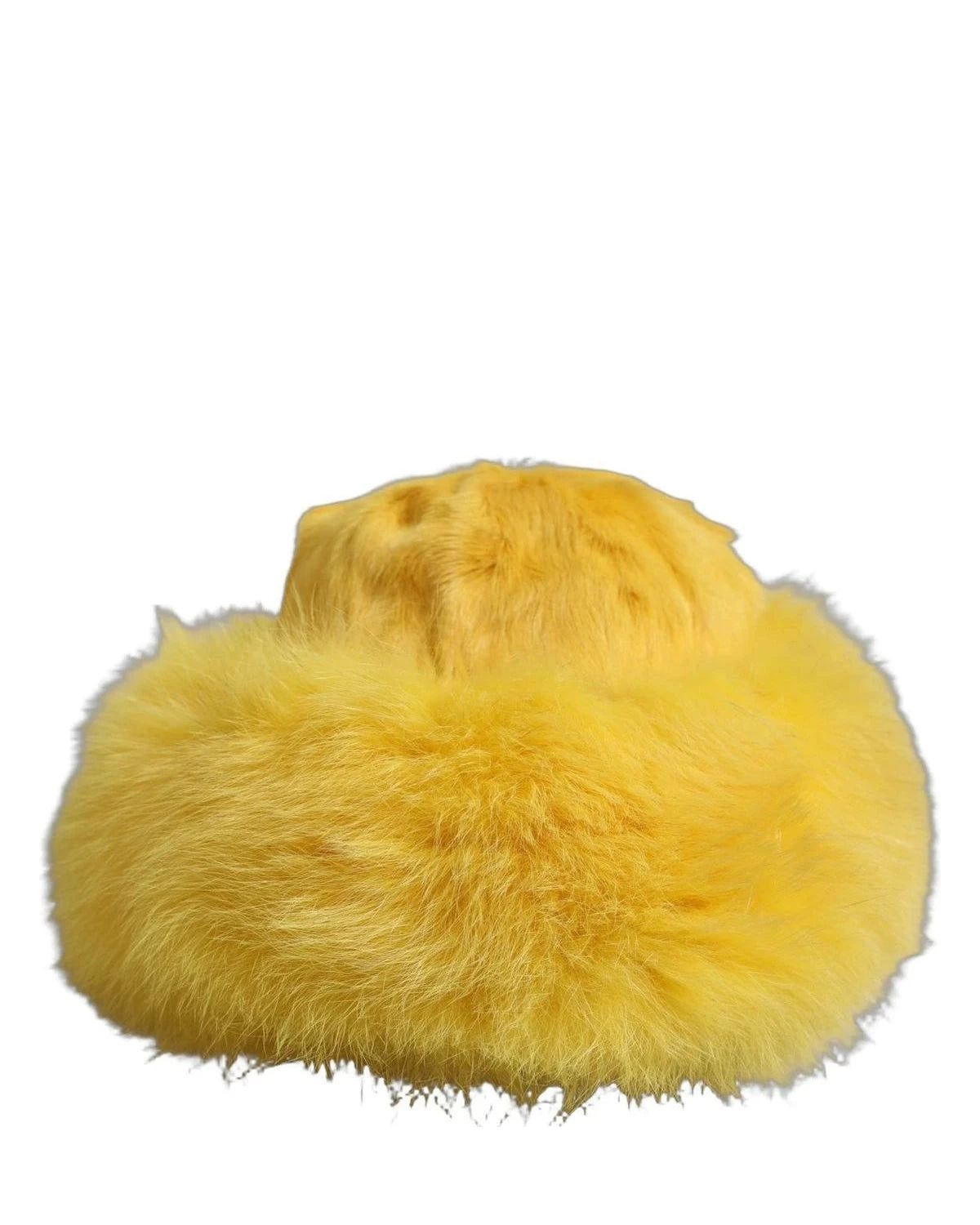 Dolce & Gabbana Winter Hat in yellow, Fox Fur โ view 4