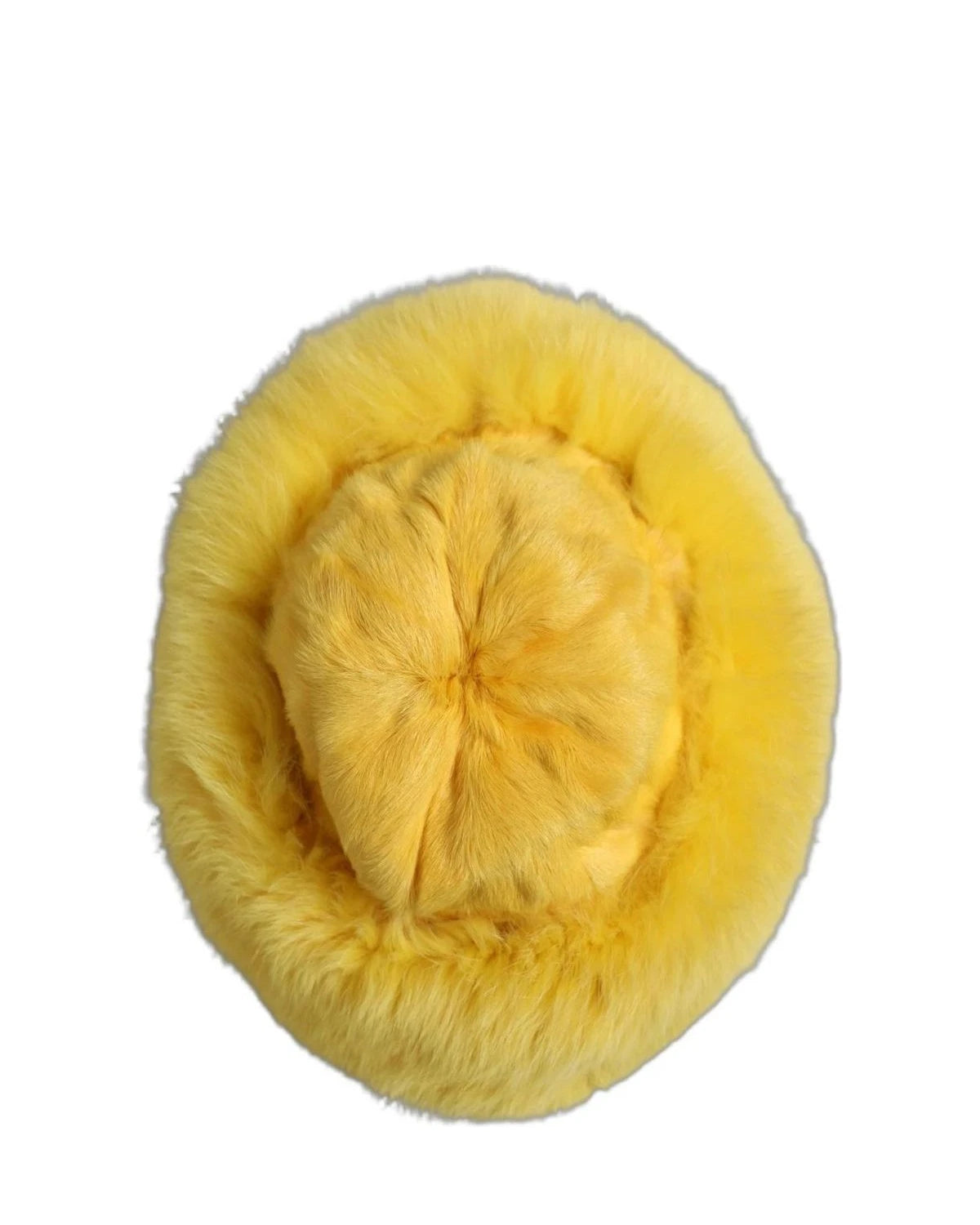 Dolce & Gabbana Winter Hat in yellow, Fox Fur โ view 5