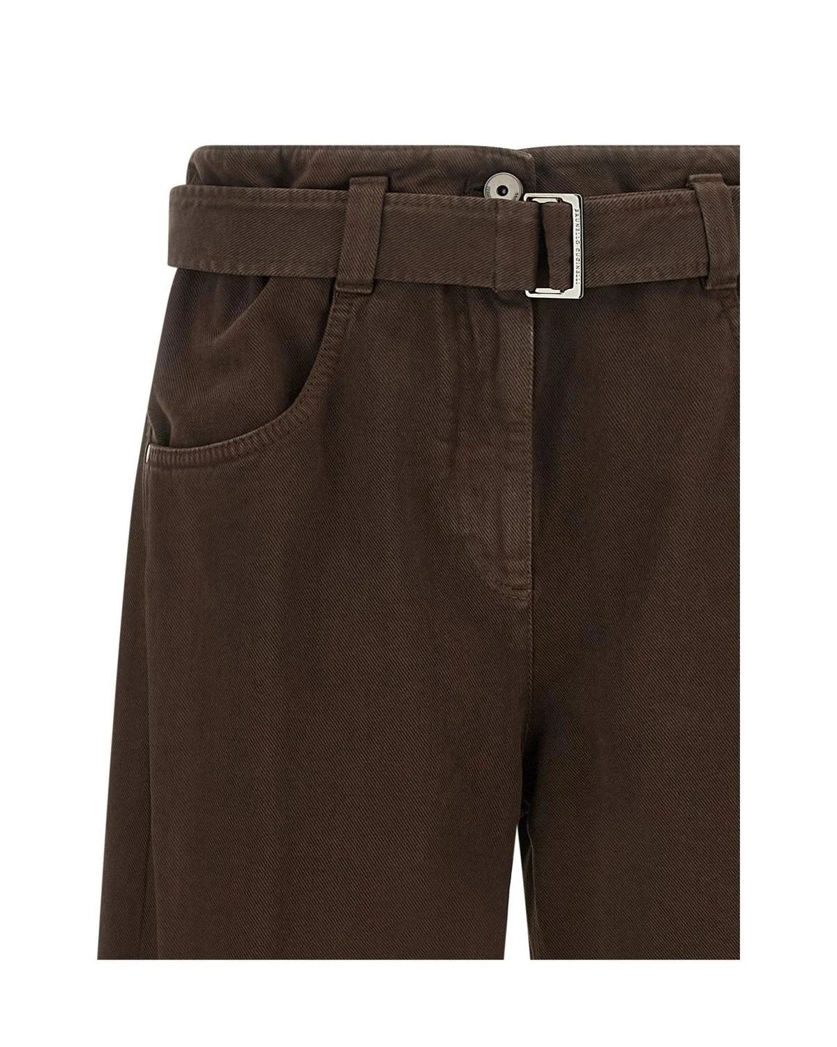 Brunello Cucinelli Jean in brown, Cotton — view 3