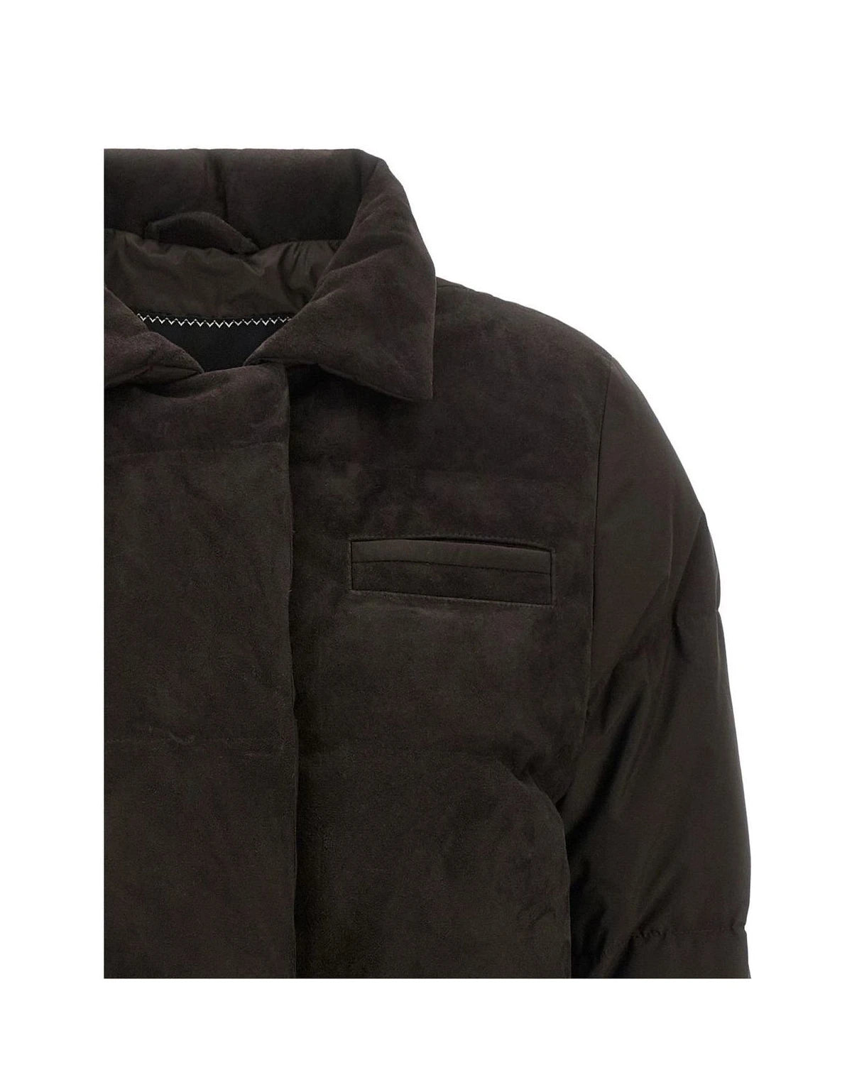 Kiton Puffer Jacket in brown, Polyamide — view 3