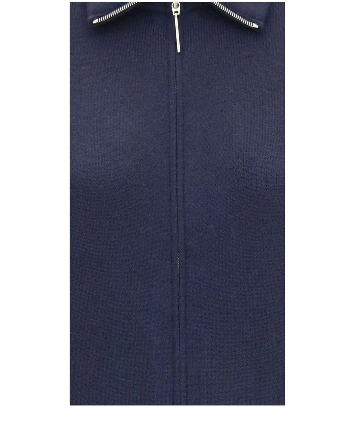 Giorgio Armani Bomber Jacket in blue, Fleece Wool — view 3