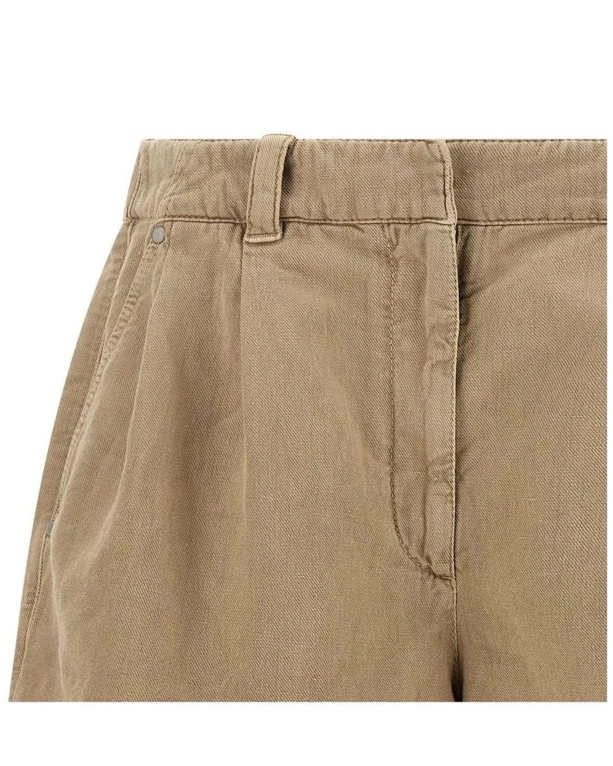 Brunello Cucinelli Chino Short in beige, Cotton — view 3