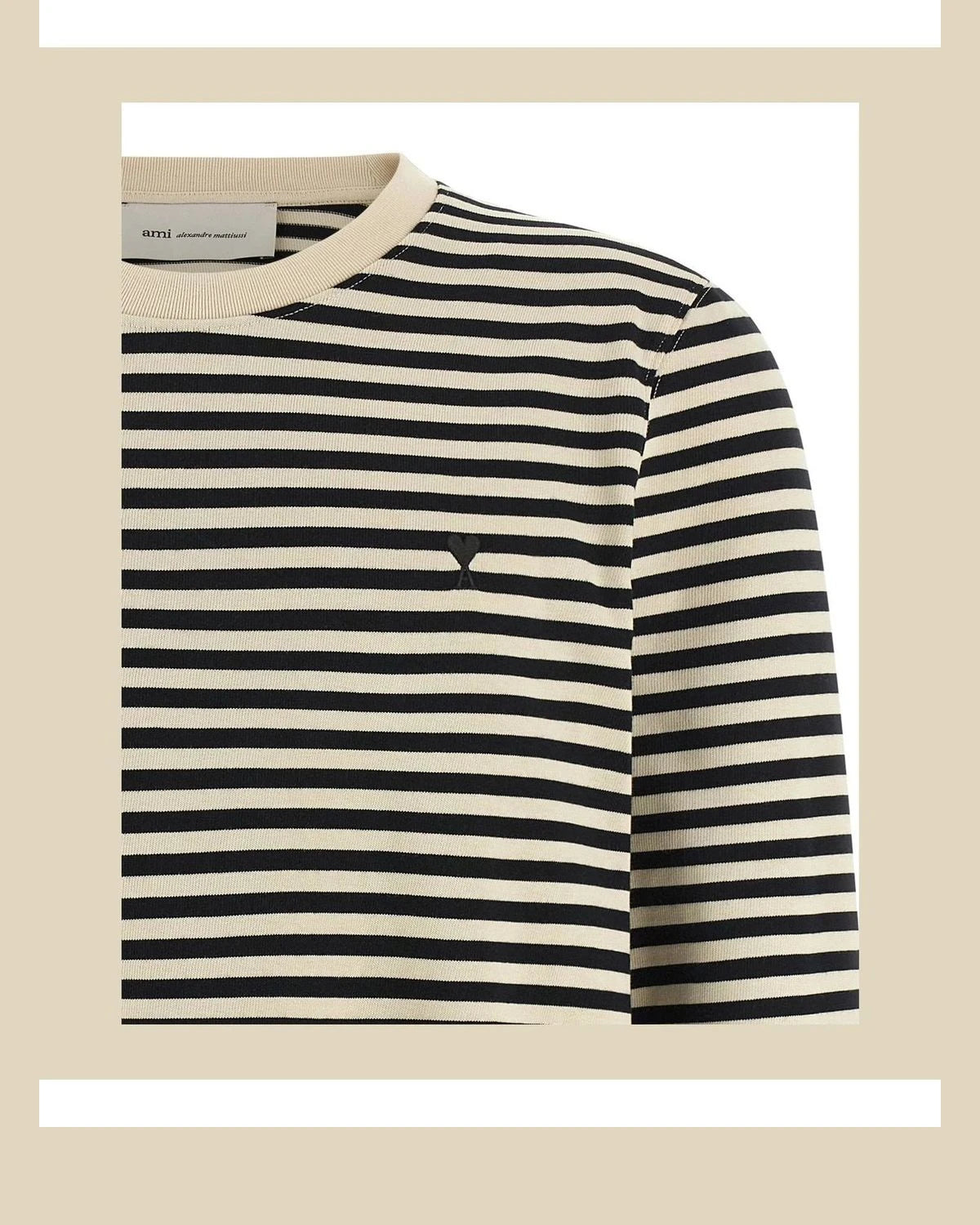 Ami Paris Henley Shirt in multicolor, Cotton — view 3