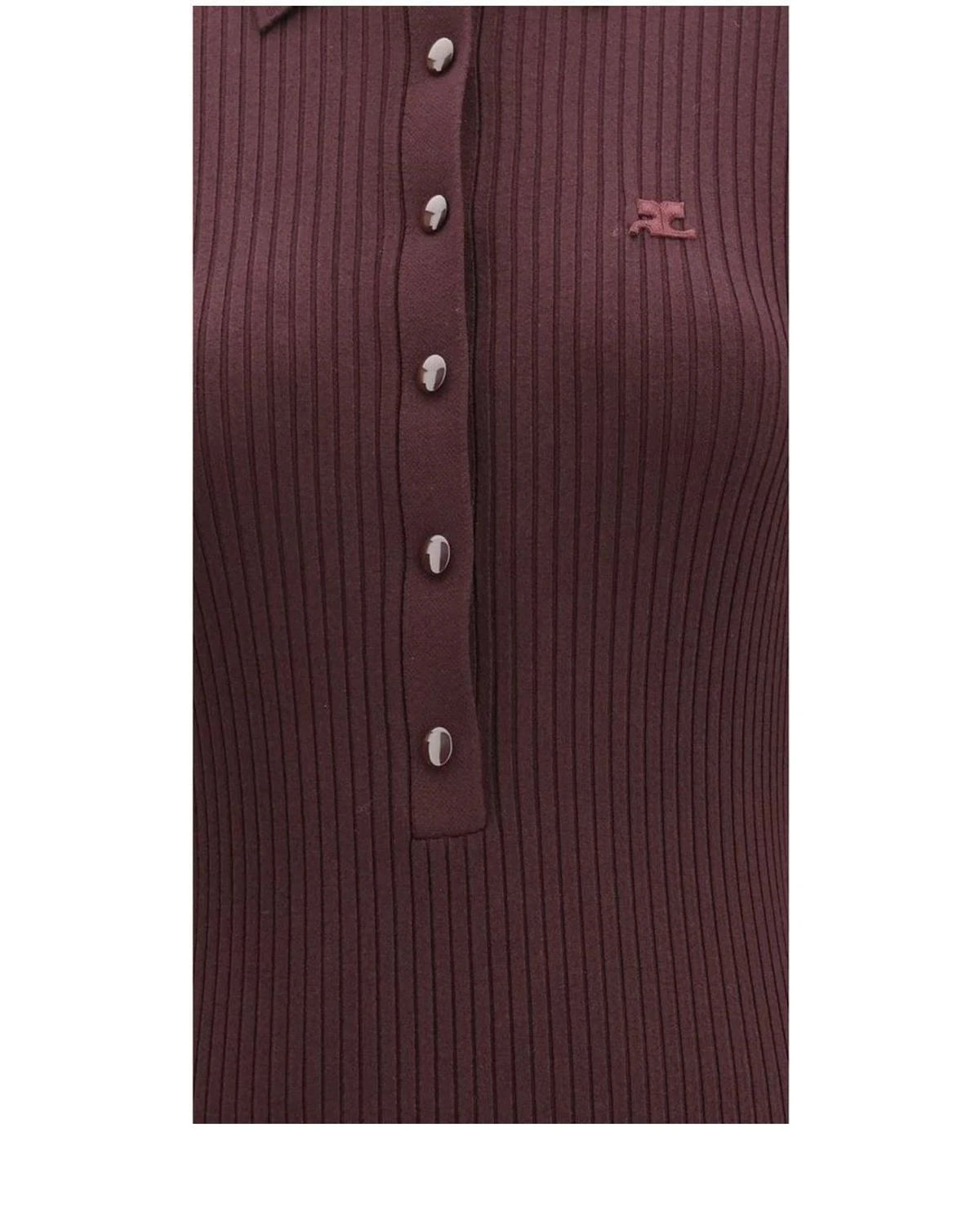 Courrèges Dresse in purple, Viscose — view 3