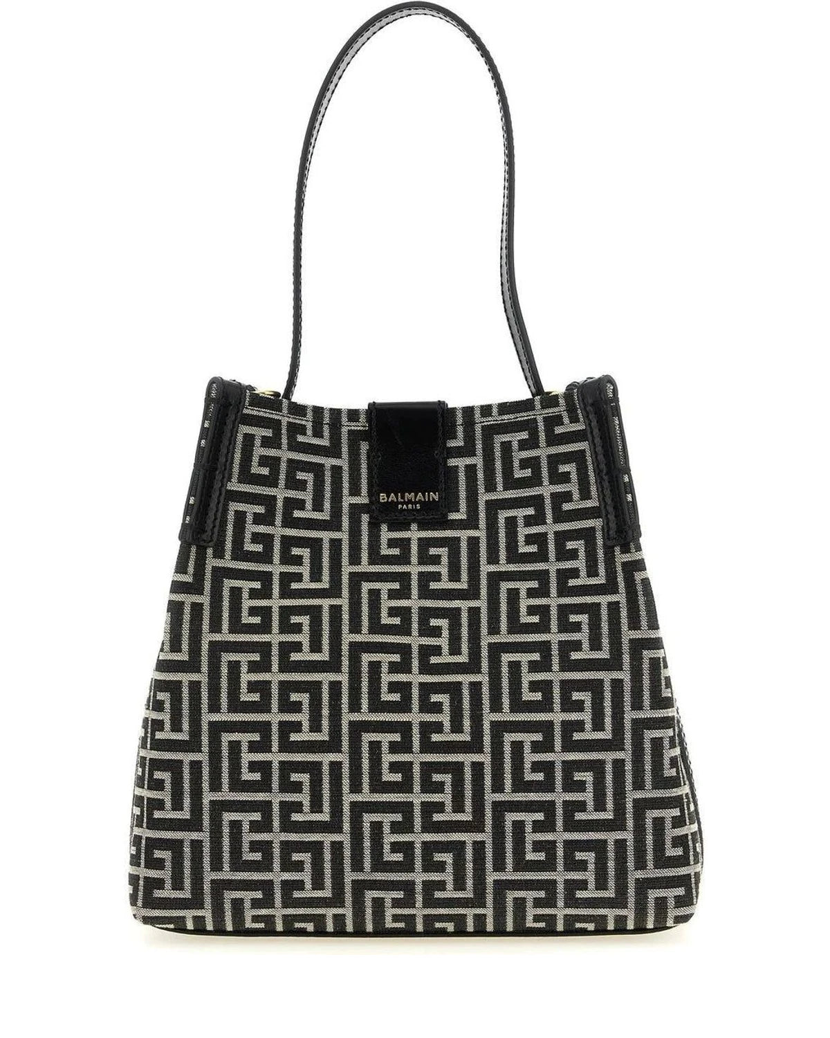 Balmain Shoulder Bag in black, Cotton