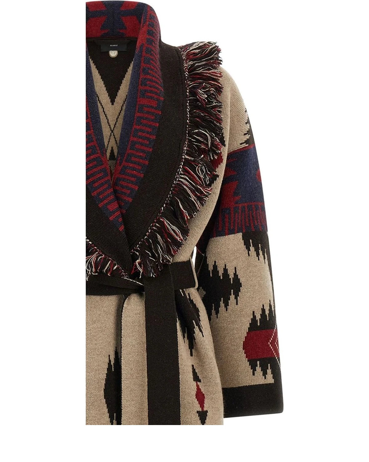 Alanui Multicolor Wool Wrap Coat