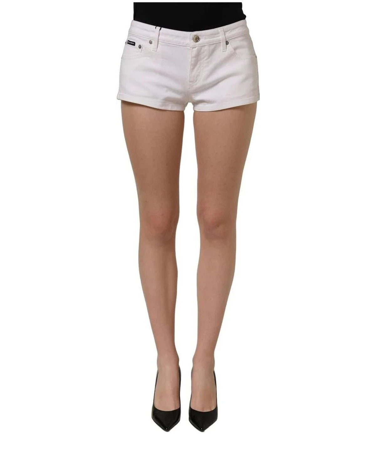 Dolce & Gabbana Denim Short in white, Cotton — view 3
