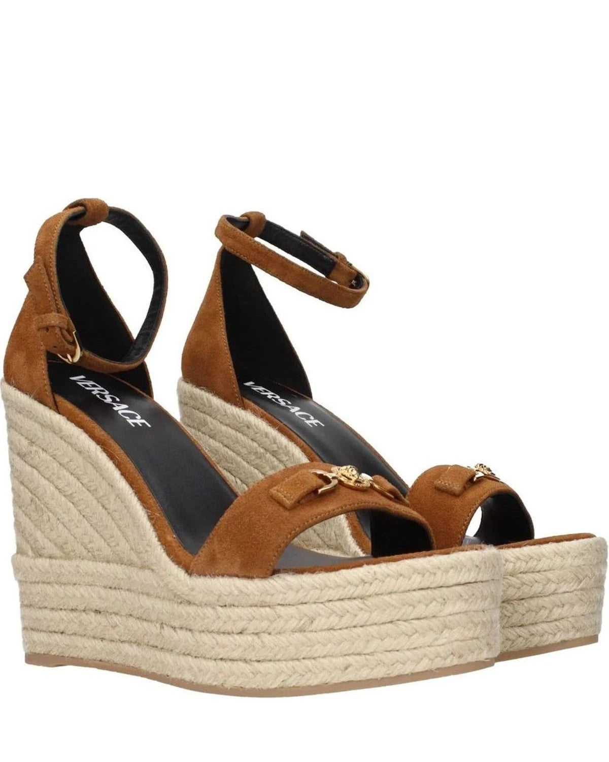 Versace Wedges in brown — view 2