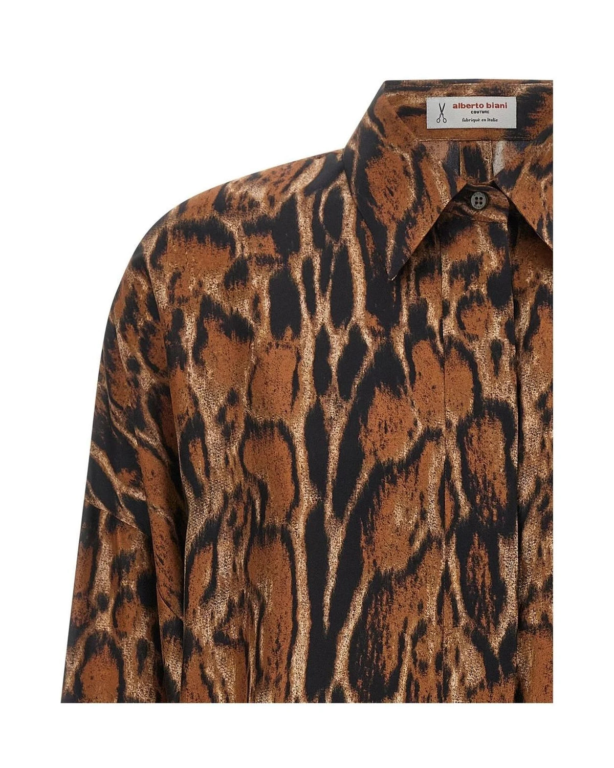 Alberto Biani Blouse in brown, Silk — view 3
