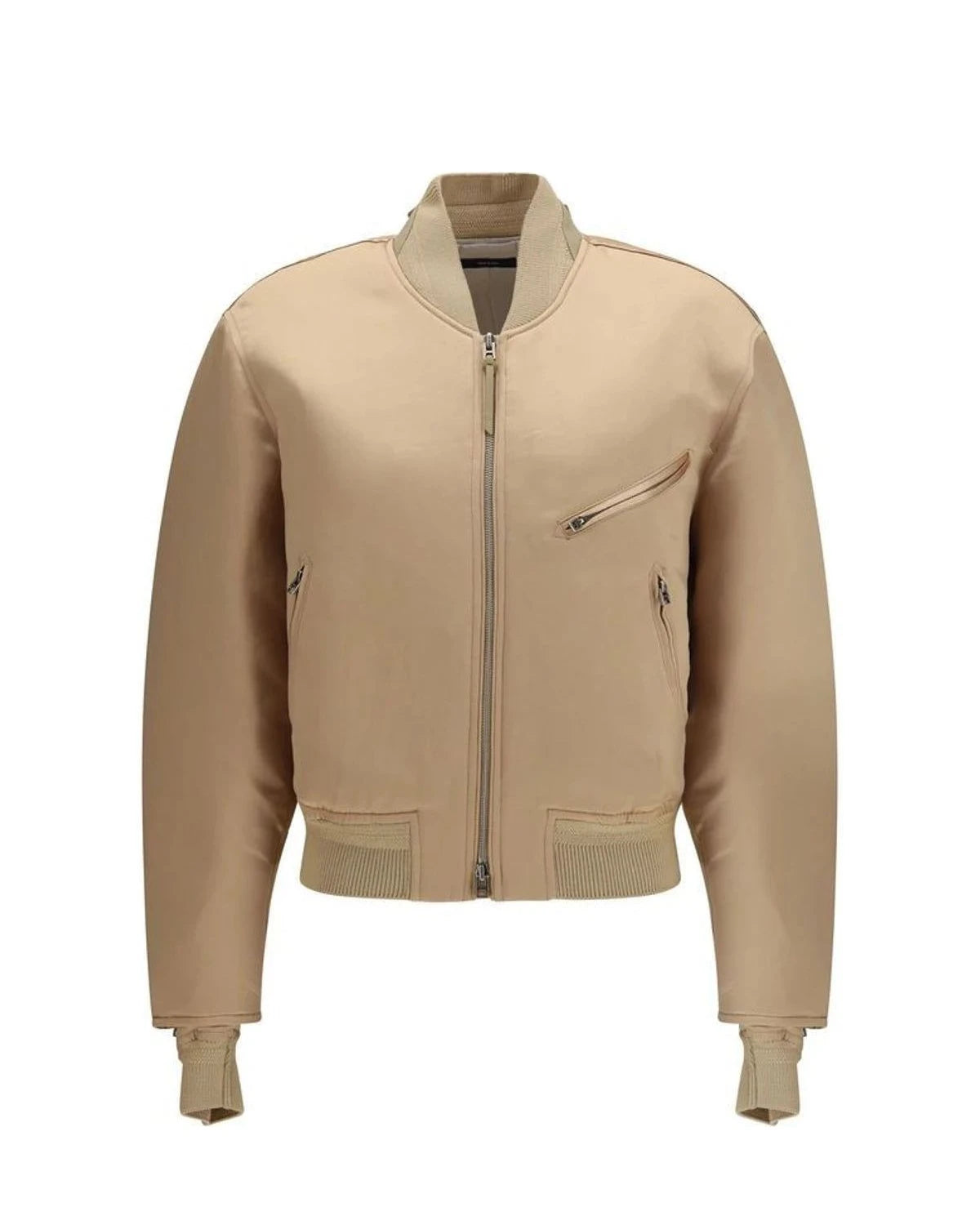 Tom Ford Bomber Jacket in gold, Silk Satin