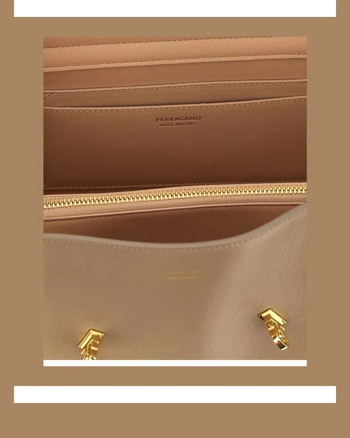 Ferragamo Shoulder Bag in pink, Calfskin Leather — view 4