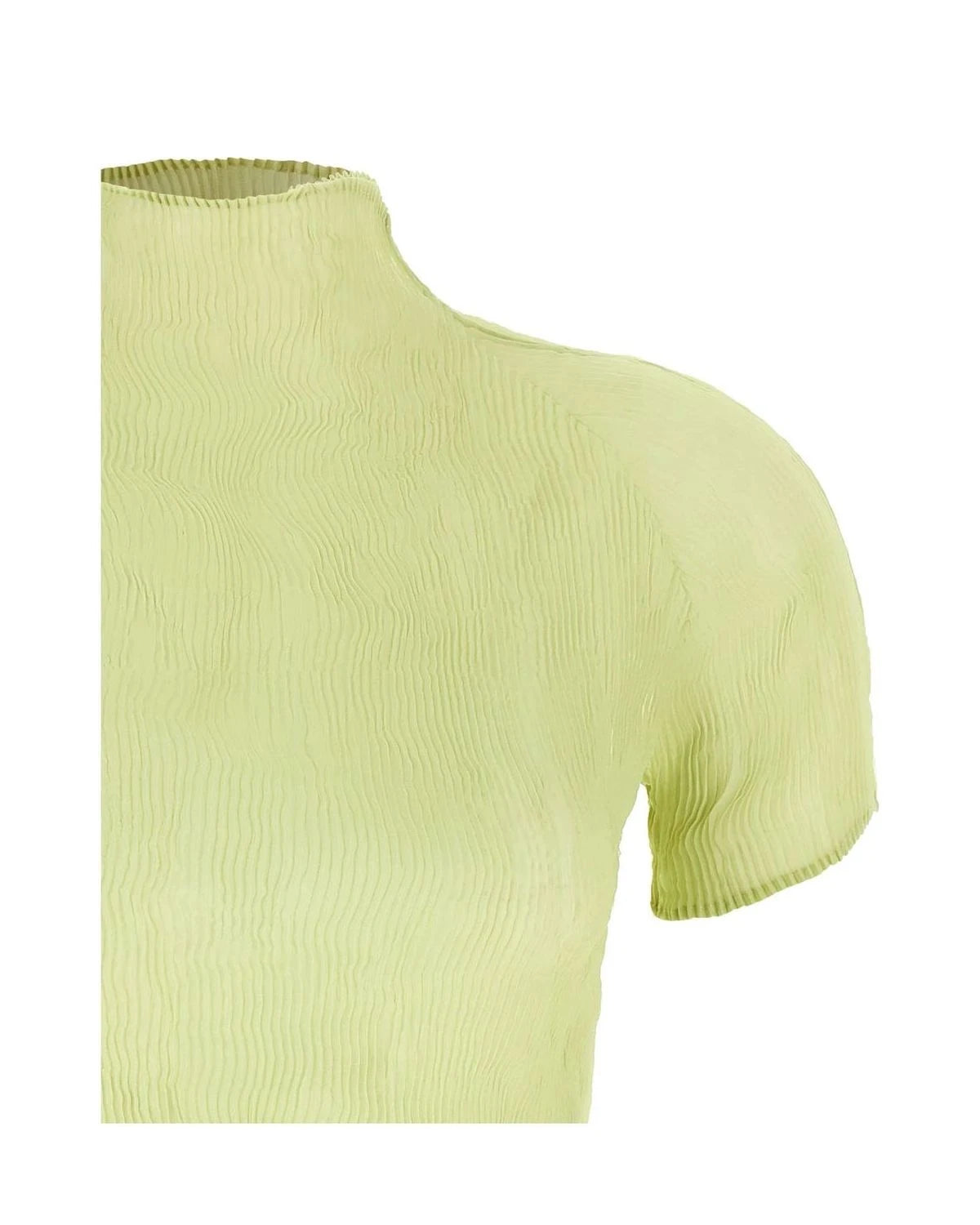 Issey Miyake Blouse in green, Polyester — view 3