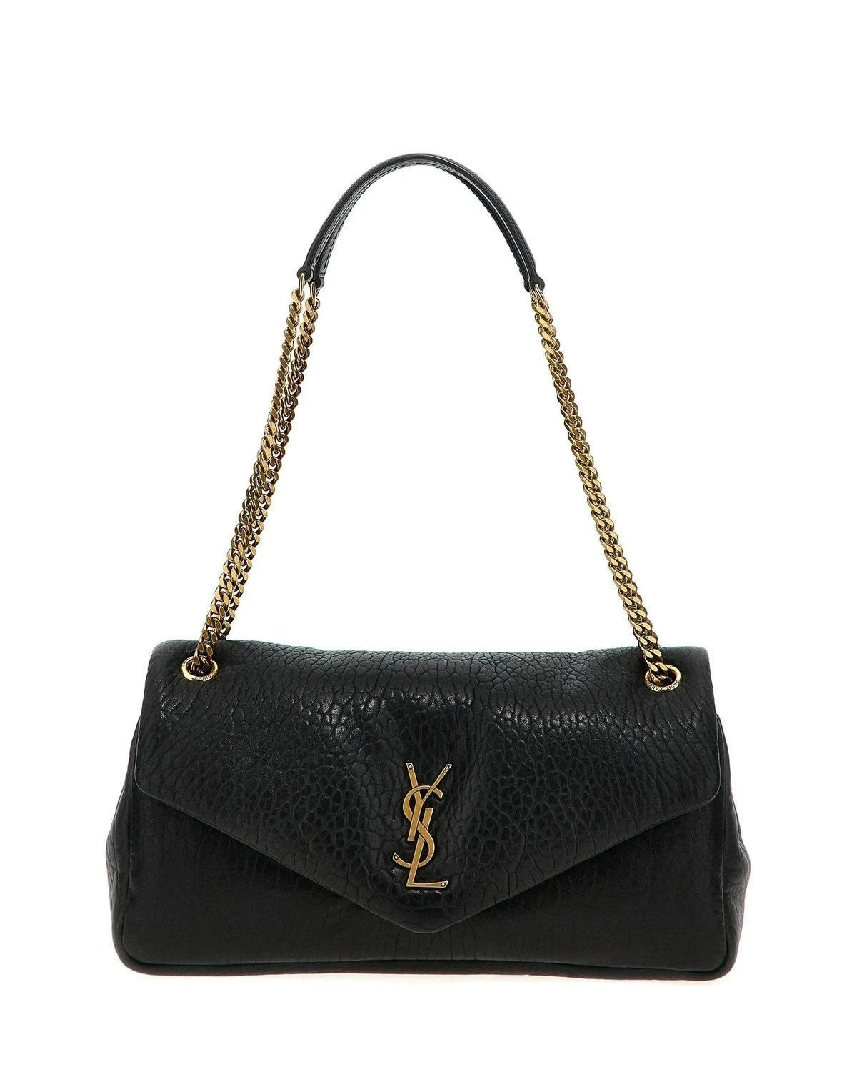Saint Laurent Shoulder Bag in black, Leather