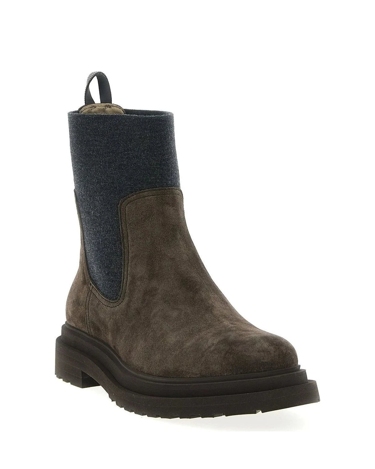 Brunello Cucinelli Ankle Boots in brown, Calfskin Leather — view 2