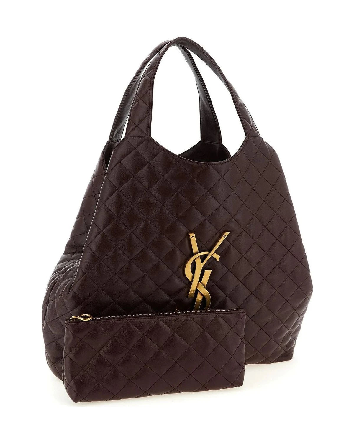 Saint Laurent Tote Bag in red, Lamb Leather — view 3