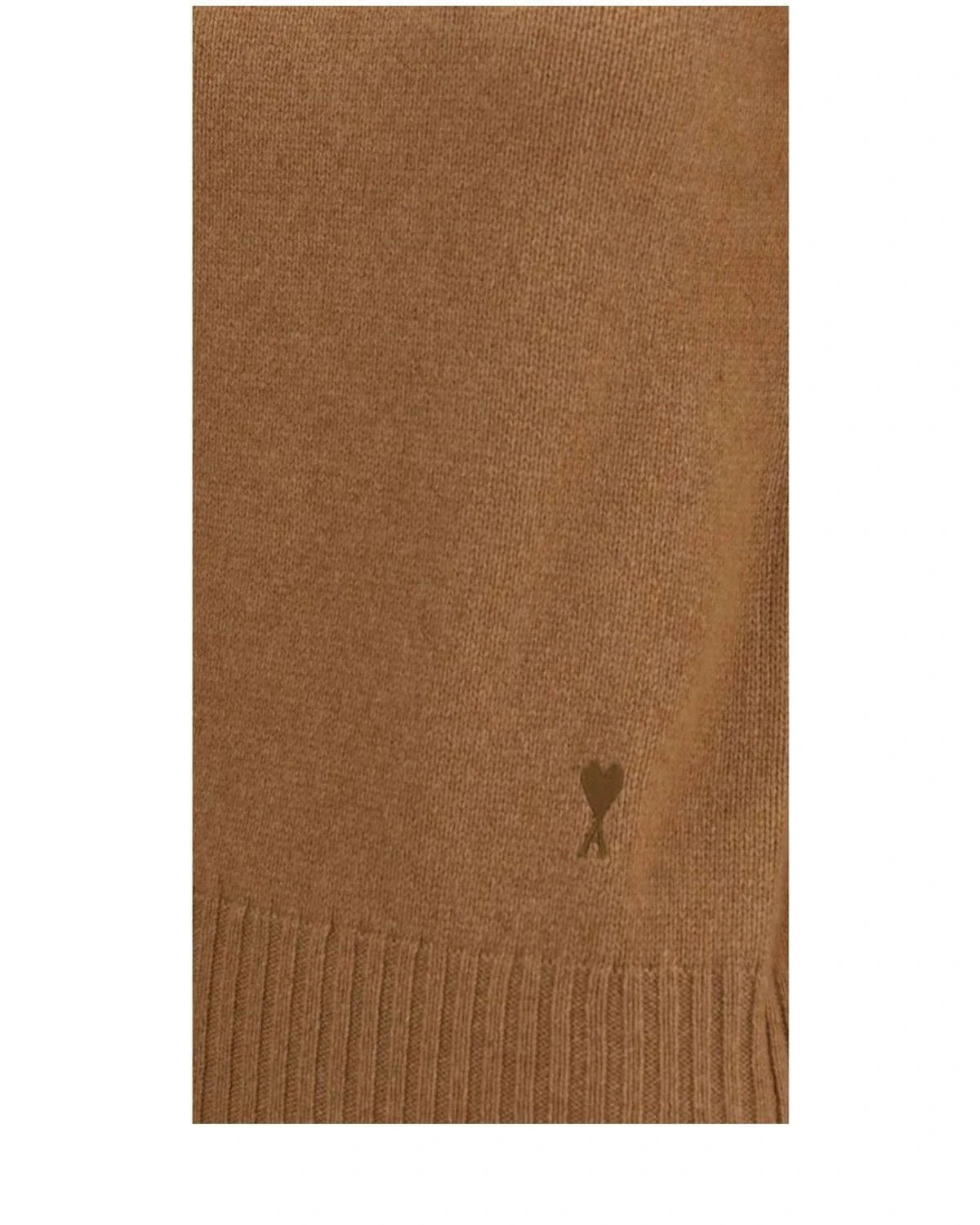 Ami Paris Sweater in brown, Kashmir — view 3