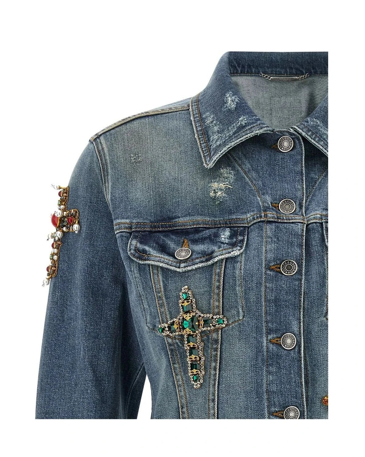 Dolce & Gabbana Trucker Jacket in blue — view 3