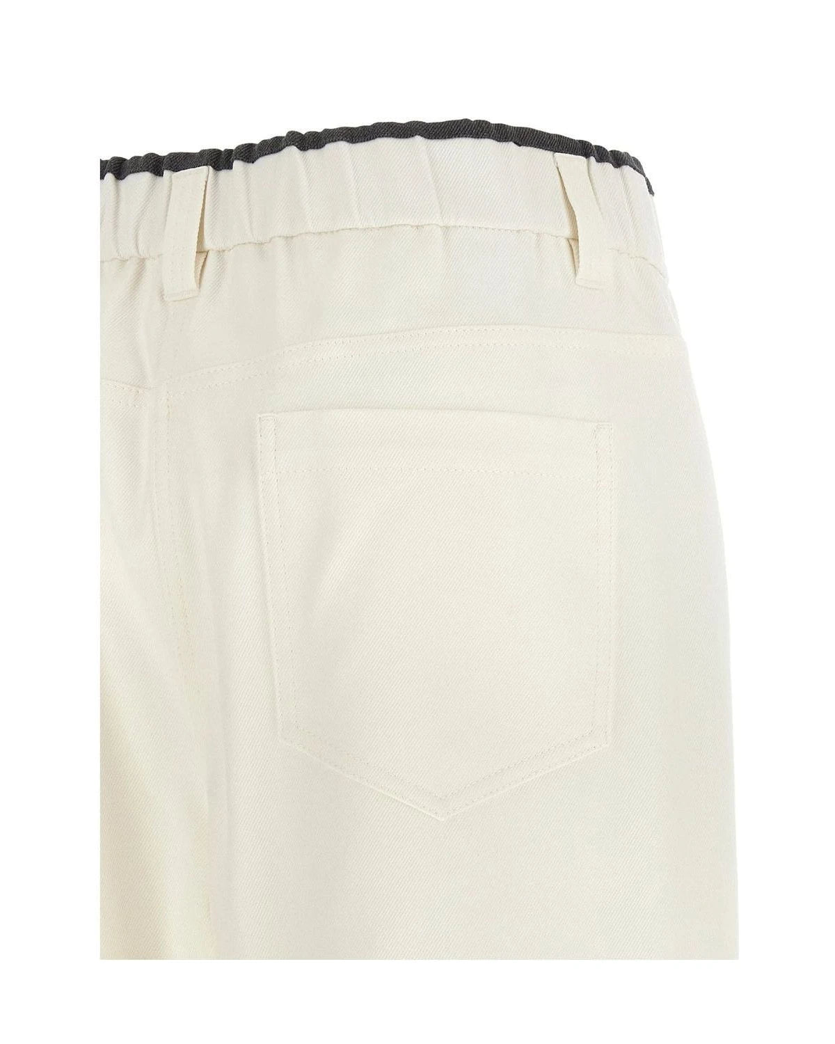 Brunello Cucinelli Trouser in white — view 4
