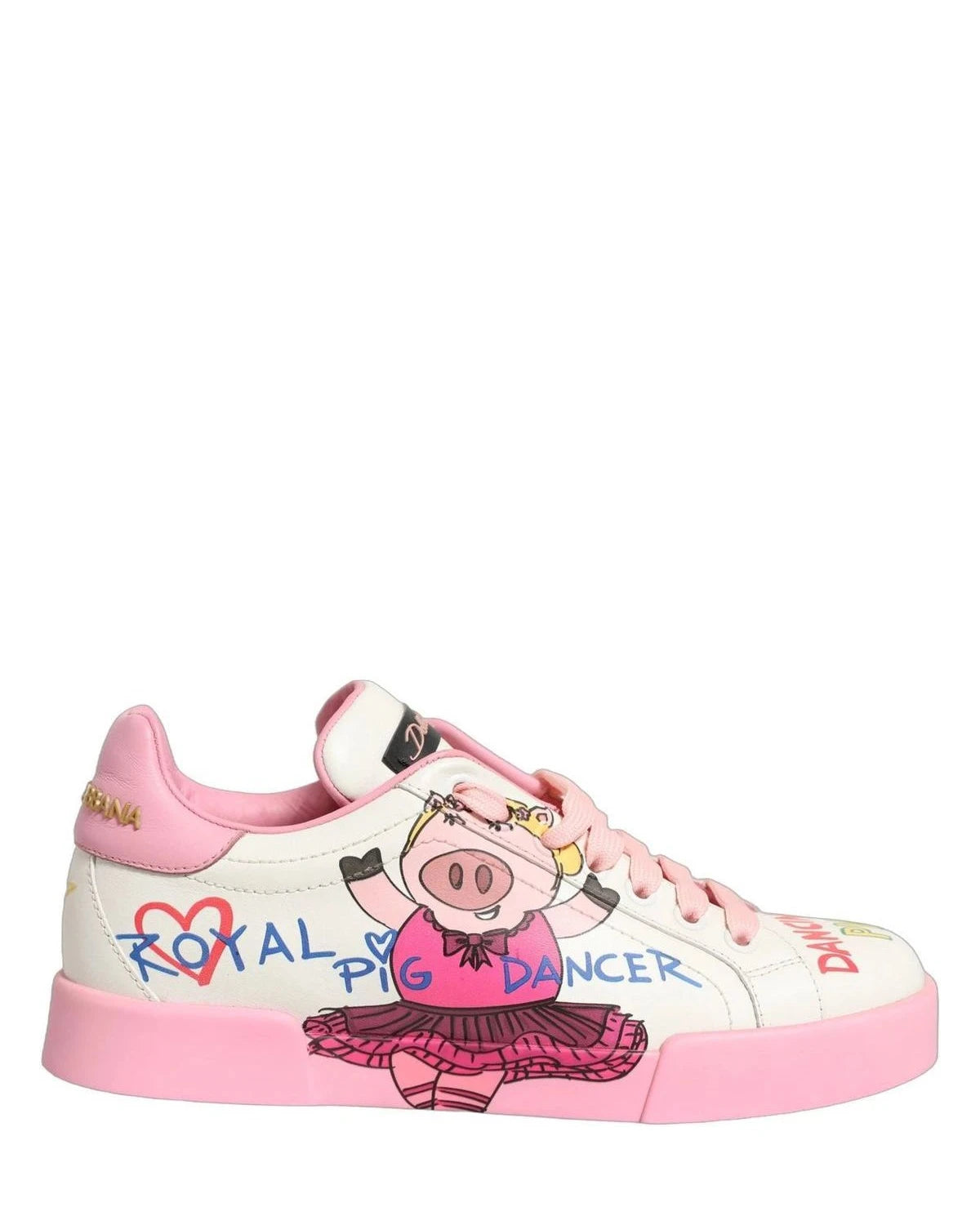 Dolce & Gabbana Sneakers in white, Calf Leather