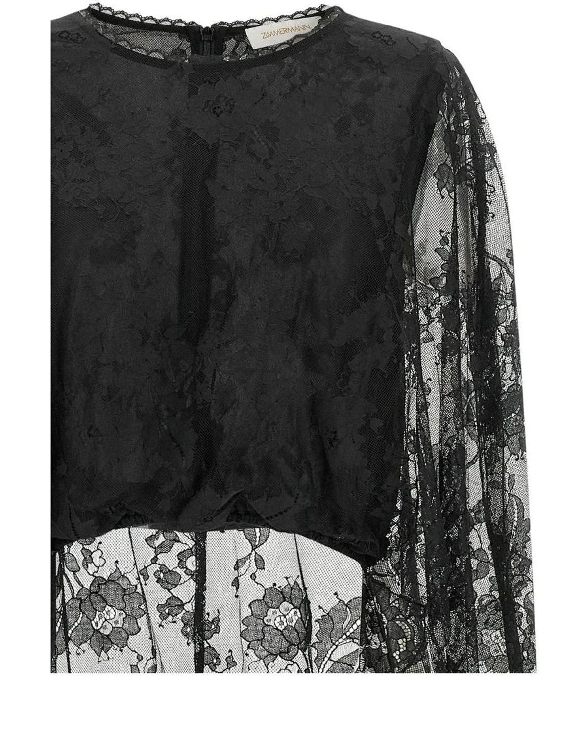 Zimmermann Tank Top in black, Polyamide — view 3