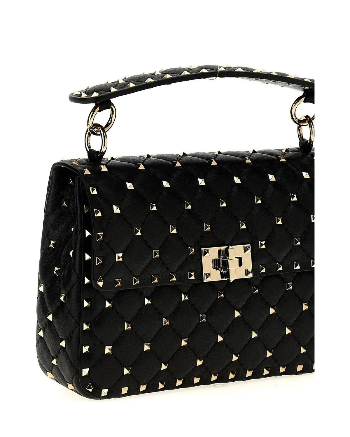 Valentino Garavani Satchel Bag in black, Lamb Leather — view 3