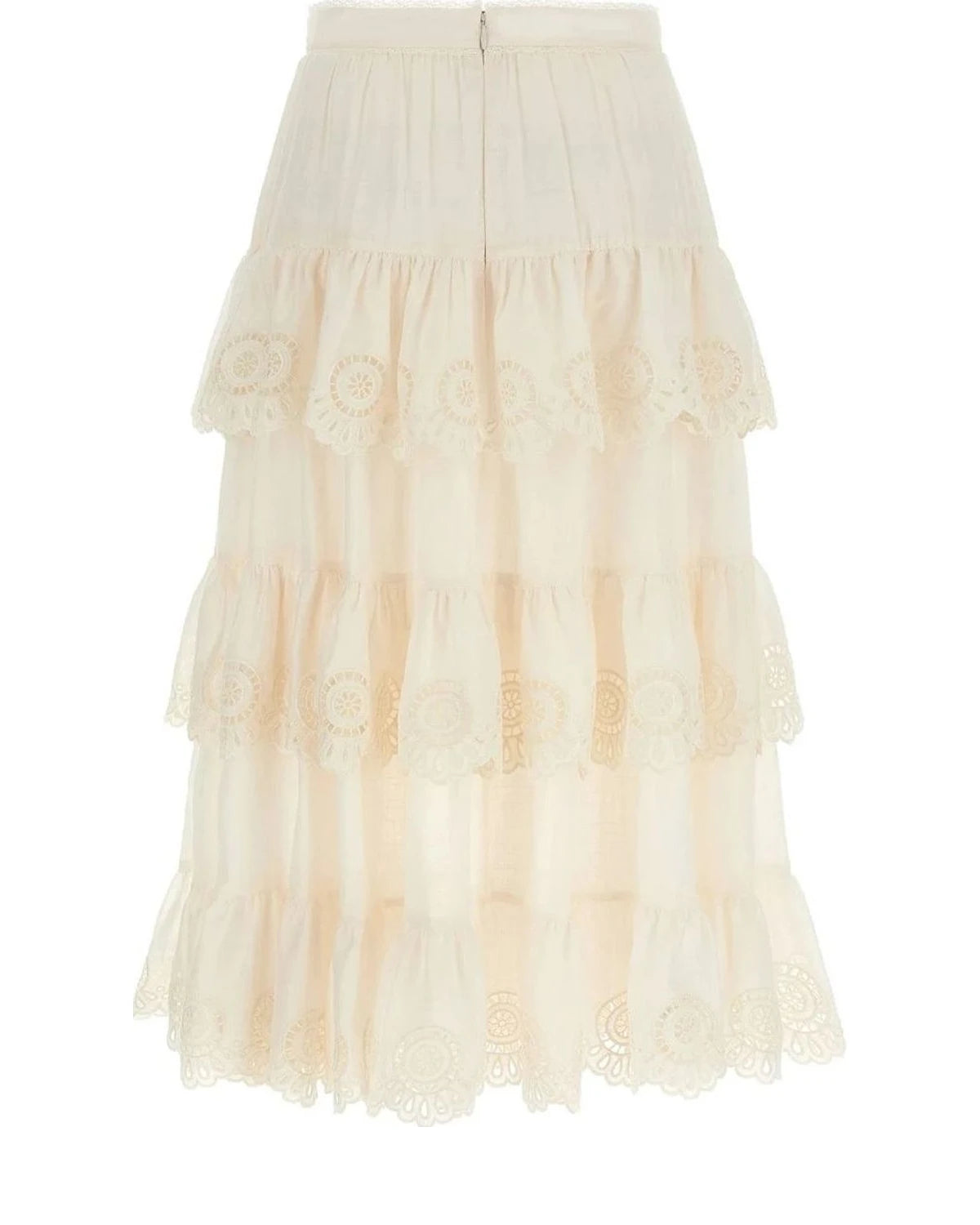 Zimmermann Skirt in white, Cotton — view 2