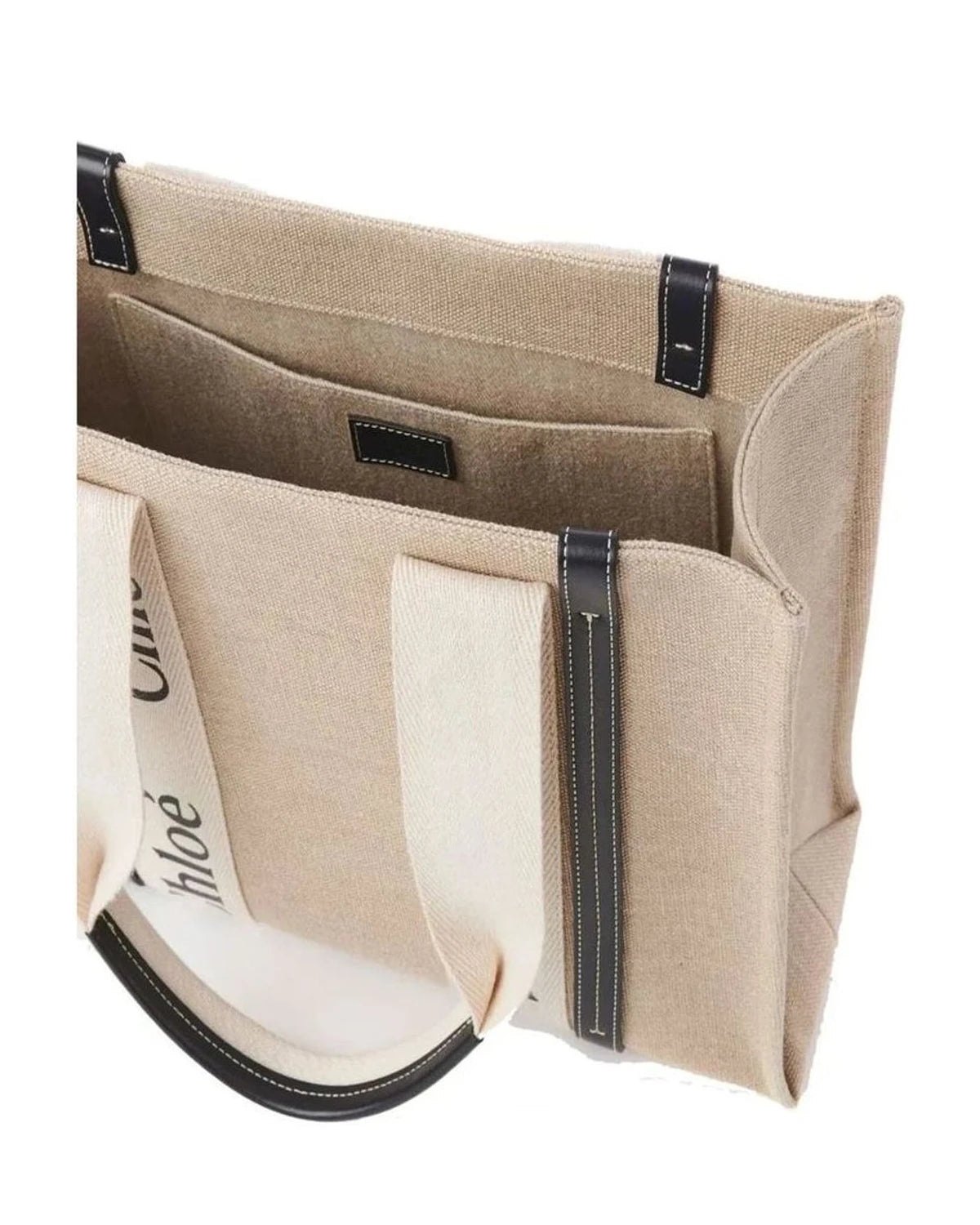Chloé Tote Bag in beige, Linen — view 4