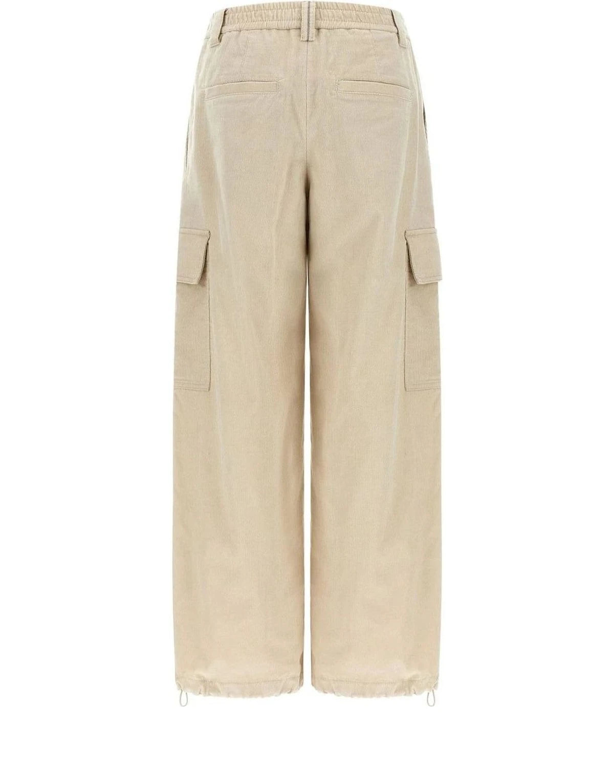 Brunello Cucinelli Cargo Pant in beige, Cotton — view 2