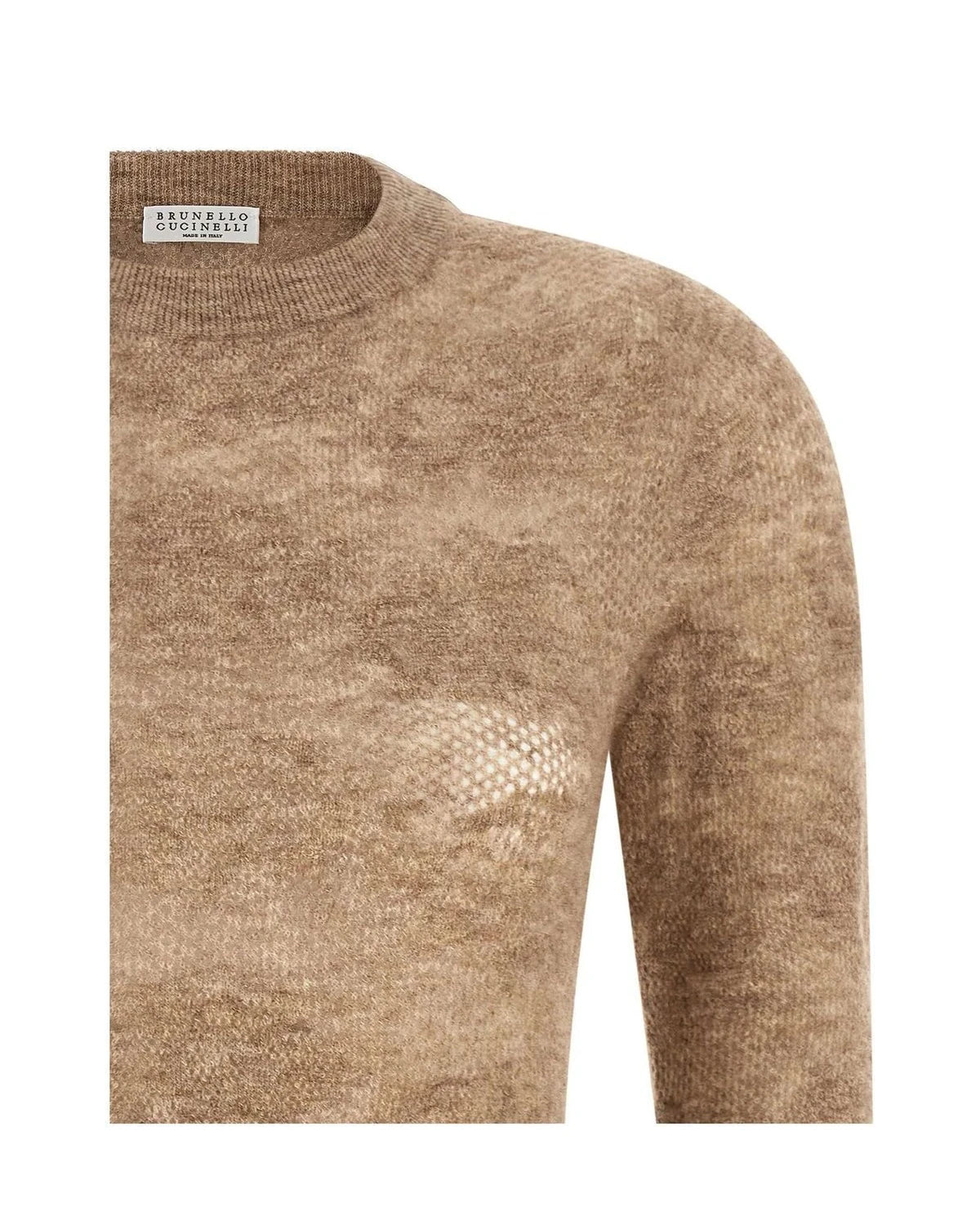 Brunello Cucinelli Sweater in beige, Silk — view 3