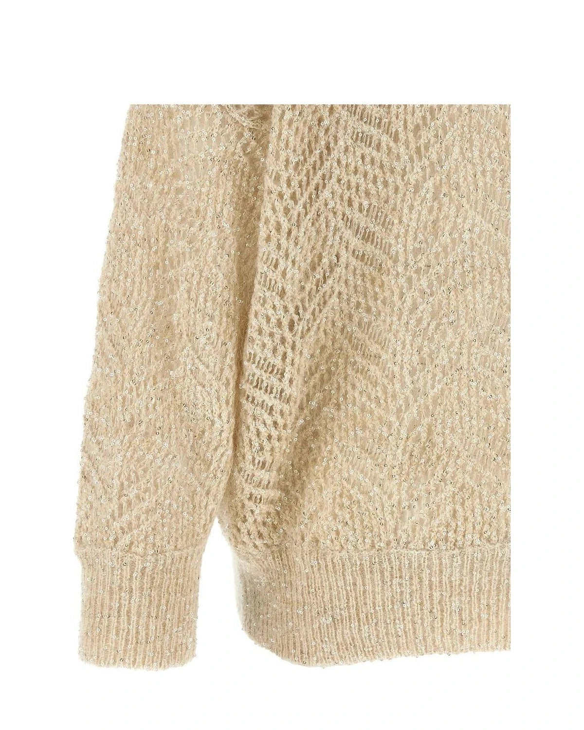 Brunello Cucinelli Cardigan in beige, Polyamide — view 4