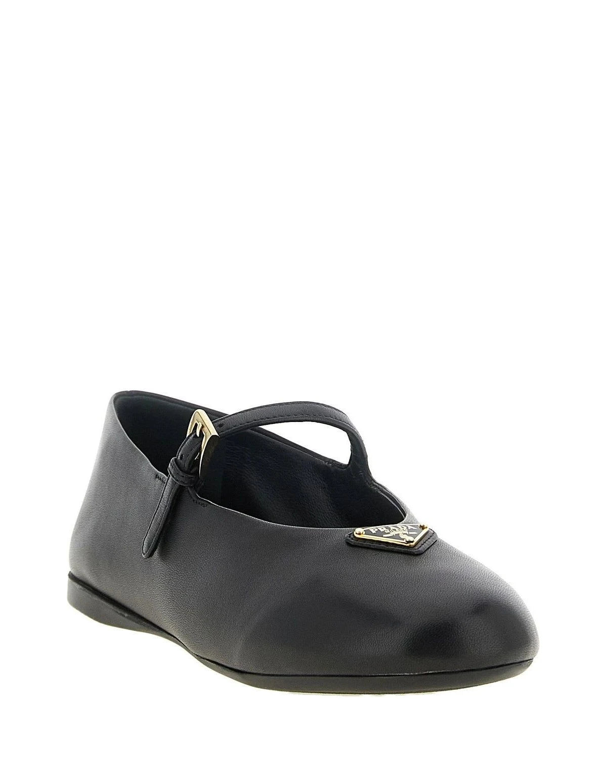 Prada Ballet Flats in black, Lamb Leather โ view 2