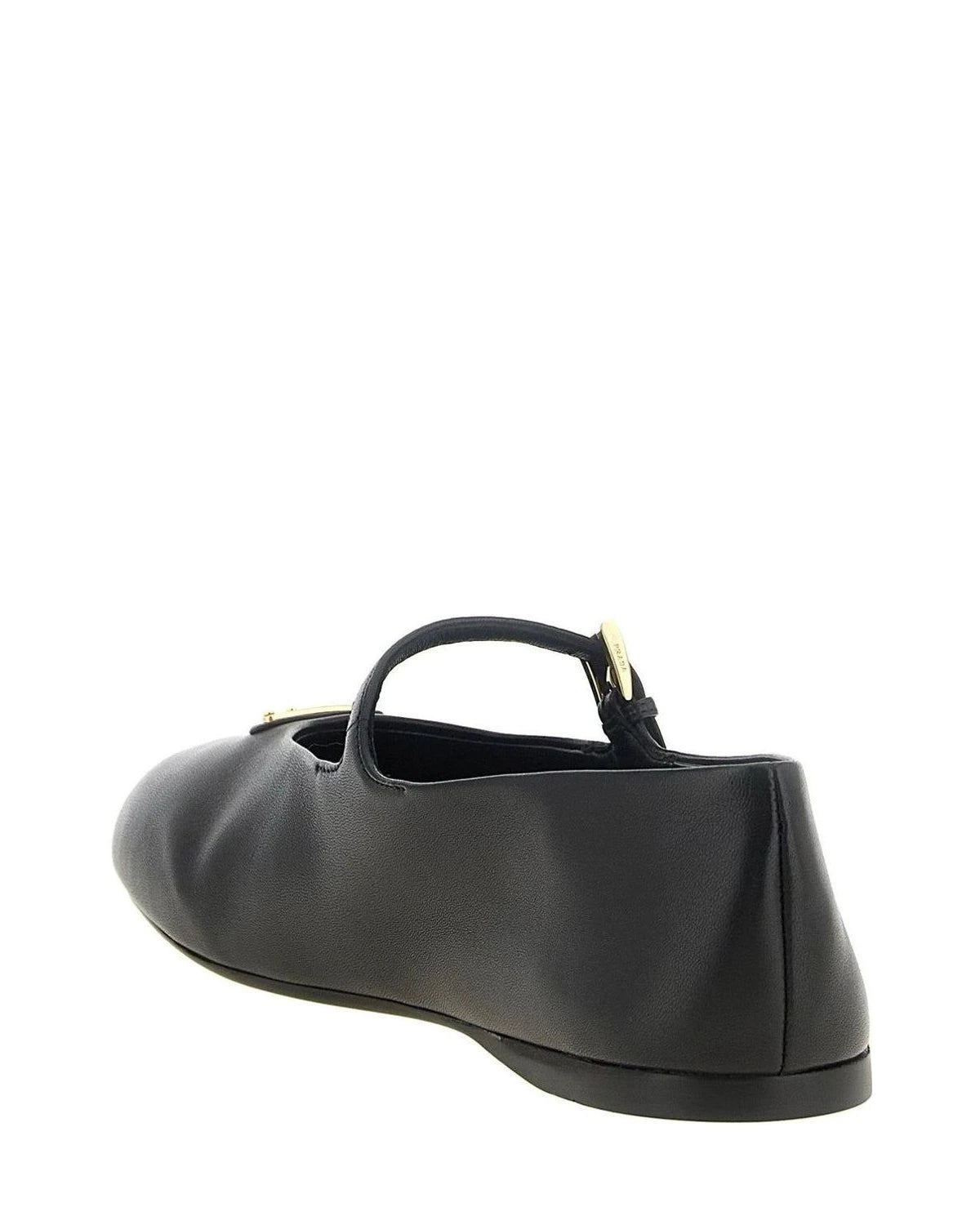 Prada Ballet Flats in black, Lamb Leather โ view 3