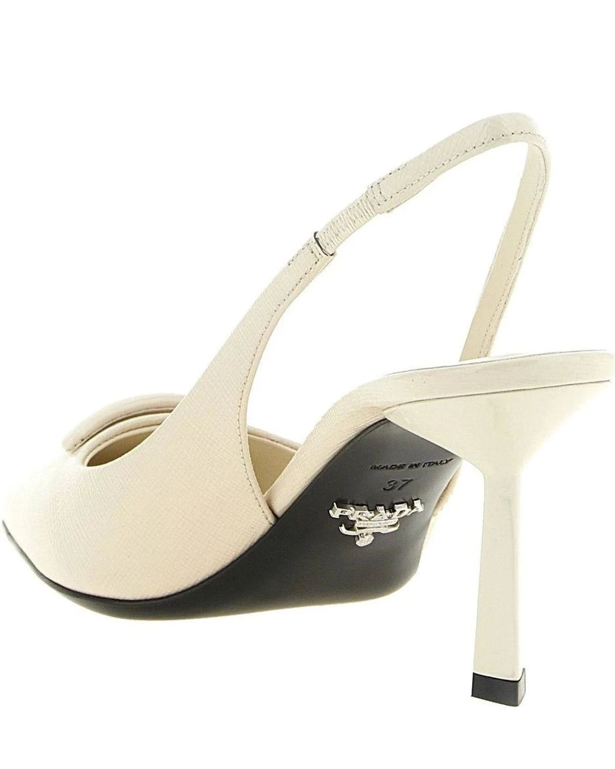 Prada Pumps in white, Calfskin Leather — view 3