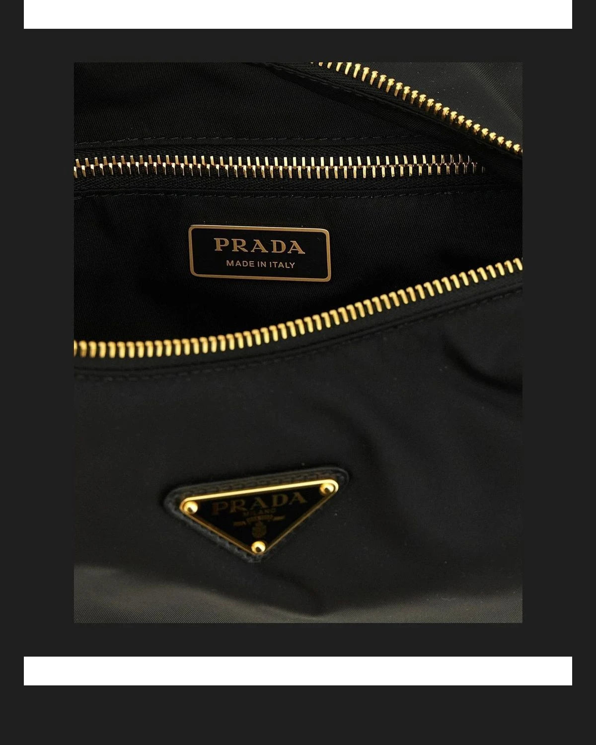 Prada Shoulder Bag in black, Polyamide — view 4