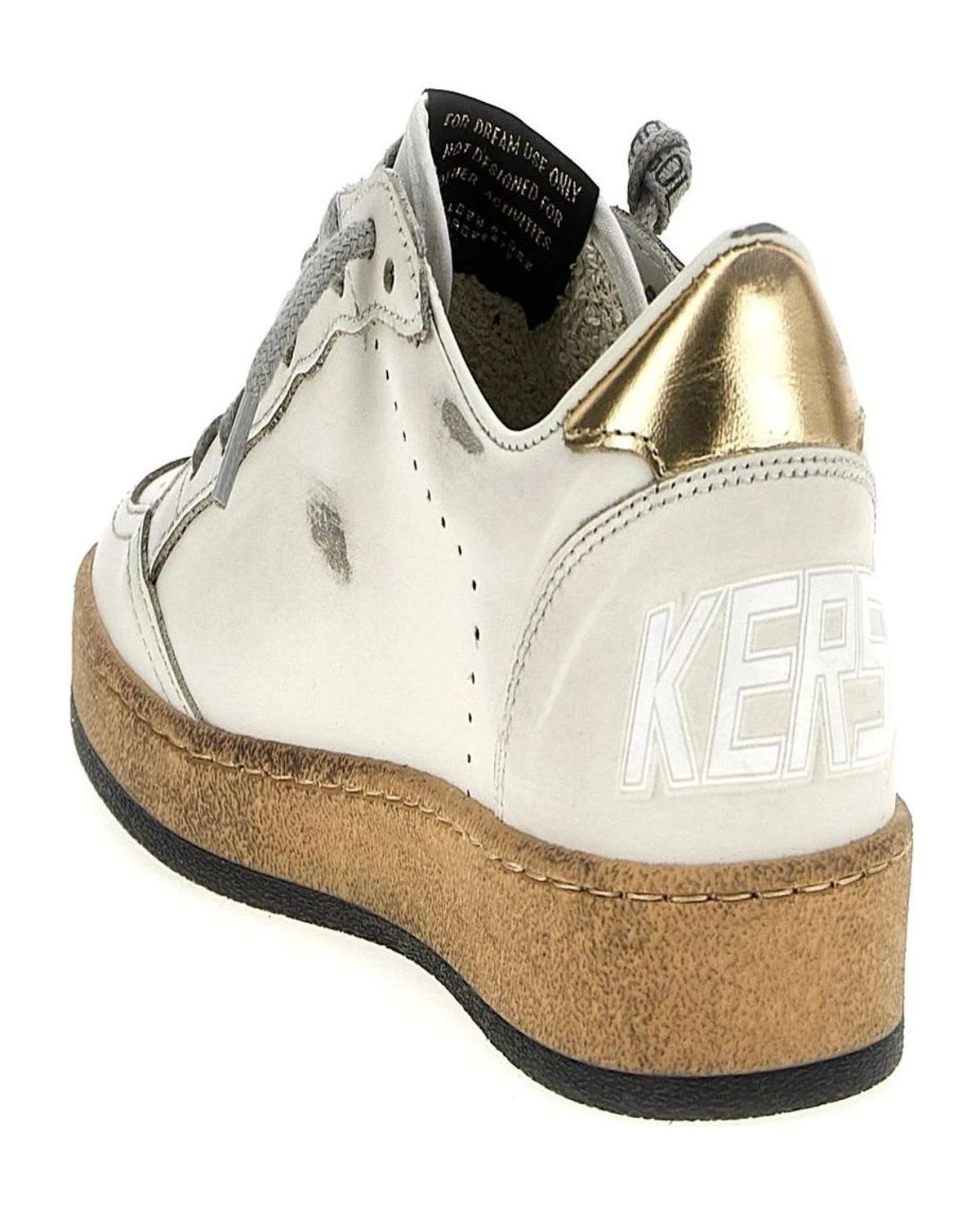 Golden Goose Sneakers in gold, Cow Leather — view 4