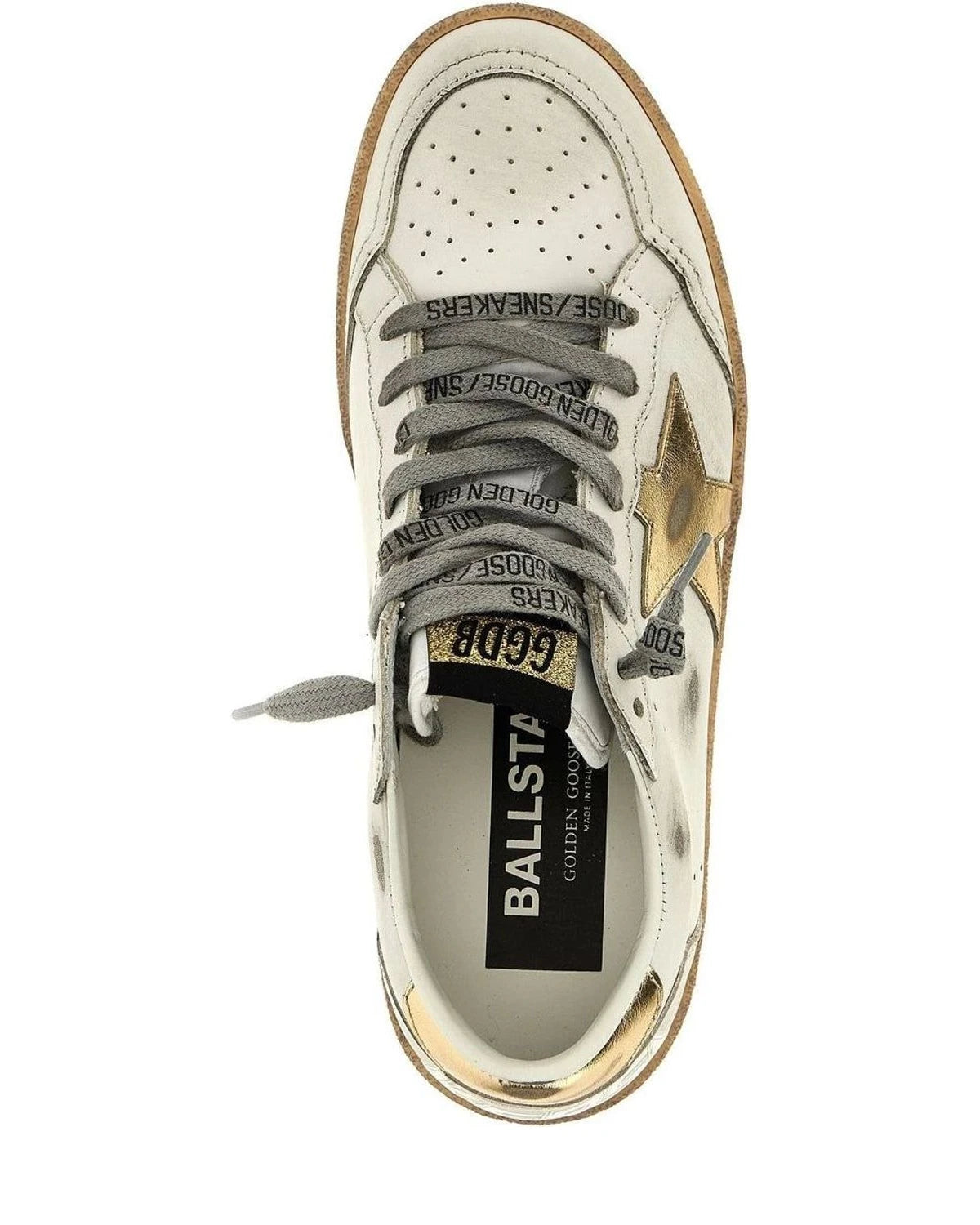 Golden Goose Sneakers in gold, Cow Leather — view 5