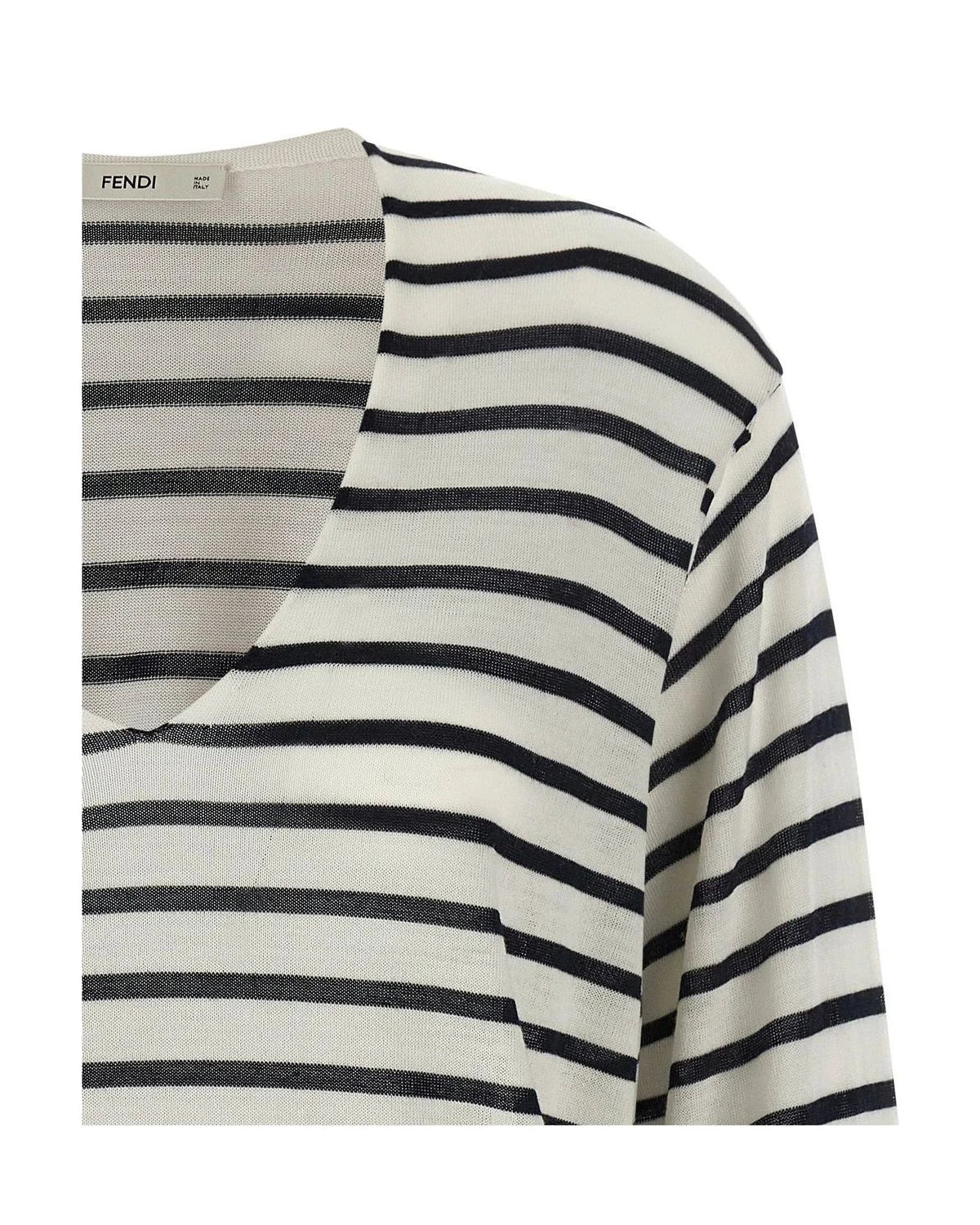 Fendi Cardigan in white, Virgin Wool — view 3