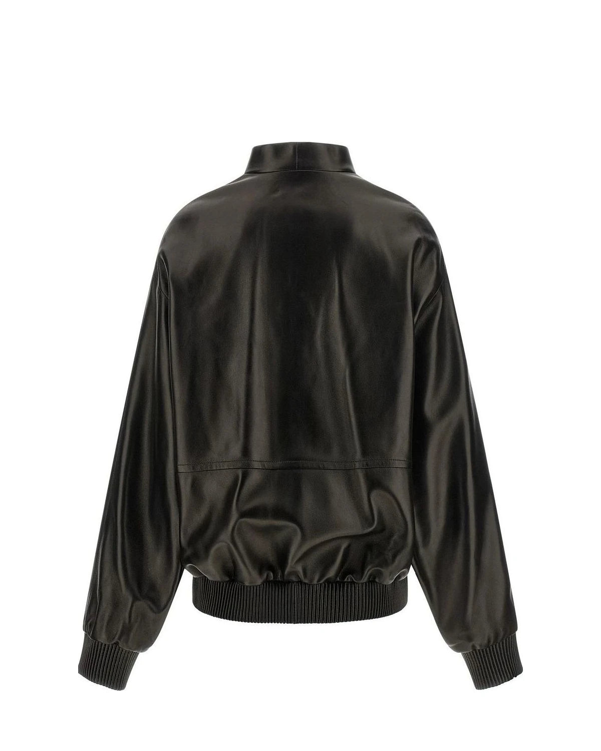 Khaite Bomber Jacket in black, Lamb Leather โ view 2