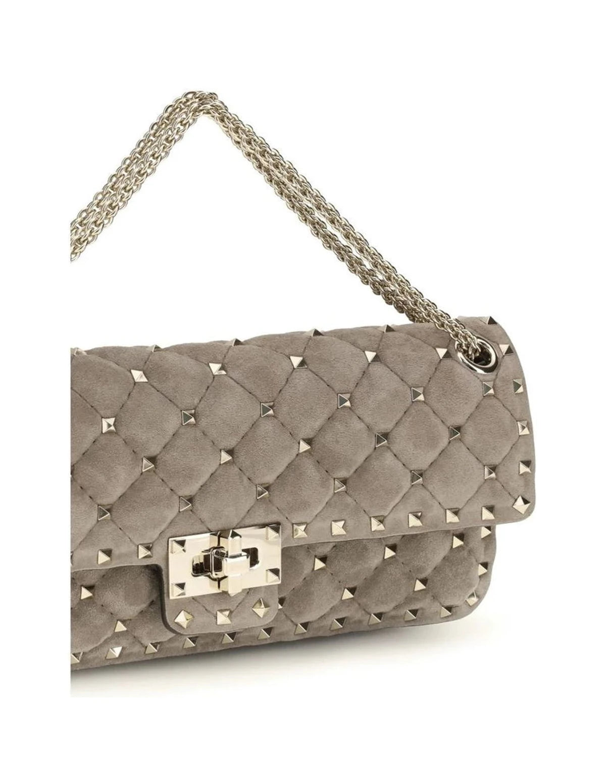 Valentino Garavani Shoulder Bag in gray, Suede — view 4
