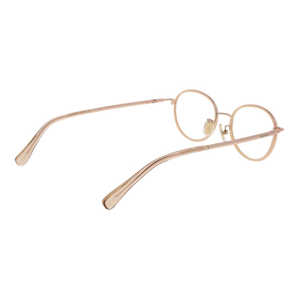 Max Mara Rose Gold Women Optical Frame Glam Steals