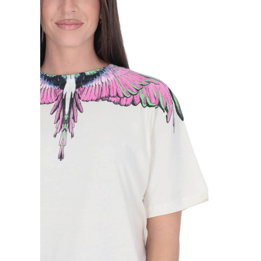 County of Milan White Cotton T-Shirt Glam Steals