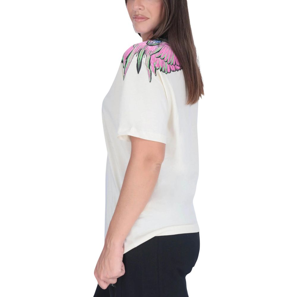 County of Milan White Cotton T-Shirt Glam Steals