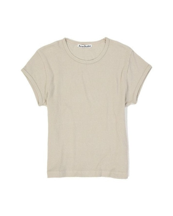Acne Studios Beige Cotton T-shirt Glam Steals